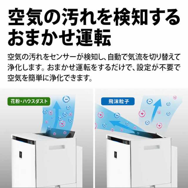 シャープ SHARP 加湿空気清浄機 プラズマクラスターNEXT 空気清浄:46畳