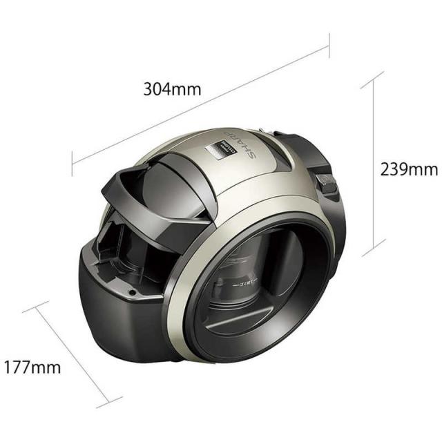 シャープ　SHARP　遠心分離キャニスター掃除機 サイクロン式 ゴールド系　EC-U100-N_2