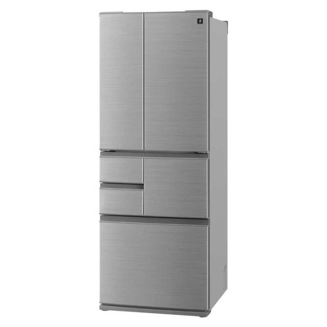 シャープ　グレー ６ドア冷蔵庫 フレンチドア シャープ SHARP 冷蔵庫 6ドア 502L フレンチドア(観音開き) プラズマ