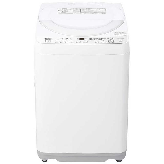 シャープ　SHARP　全自動洗濯機 ホワイト系［洗濯機7.0kg/乾燥機能無/上開き］　ES-GE7K-W（標準設置無料）