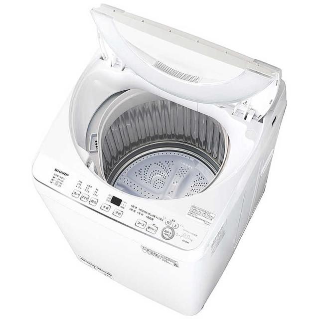 シャープ　SHARP　全自動洗濯機 洗濯6.0kg 穴なし槽 ホワイト　ES-GE6K-W（標準設置無料）_2