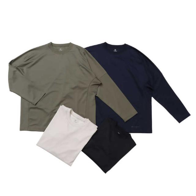 チャンピオン　リカバリーウェア ロングスリーブTシャツ ［Lサイズ］ オリーブ　C3-CS490_7