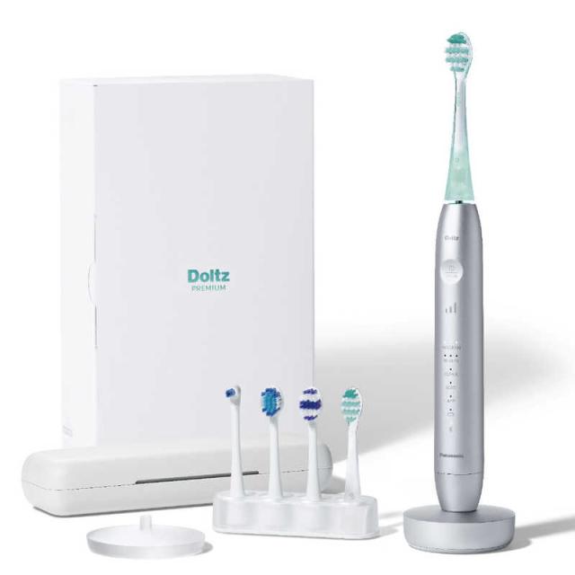 パナソニック　Panasonic　電動歯ブラシ Doltz ドルツ [ 音波振動式 / AC100V-240V ] シルバー　EW-DT88-S