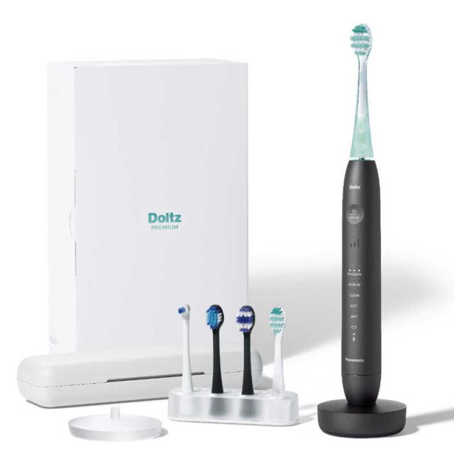 パナソニック　Panasonic　電動歯ブラシ Doltz ドルツ [ 音波振動式 / AC100V-240V ] スペースブラック　EW-DT88-K