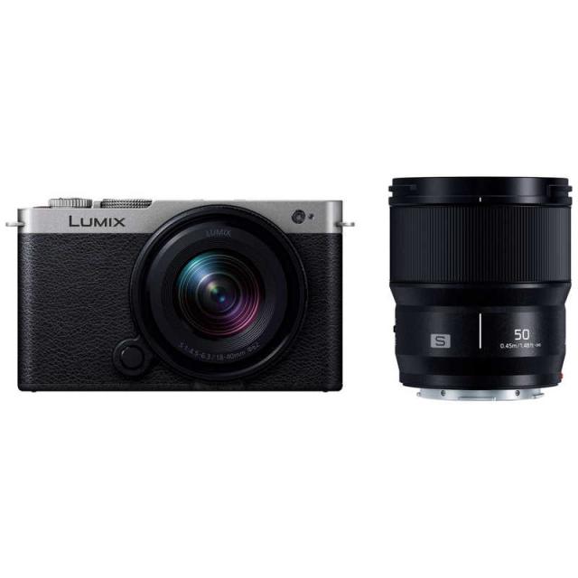 パナソニック　Panasonic　LUMIX S9 広角ズームレンズ・単焦点レンズキット ミラーレス一眼カメラ ［ズームレンズ＋単焦点レンズ］ ダークシルバー　DC-S9W-S