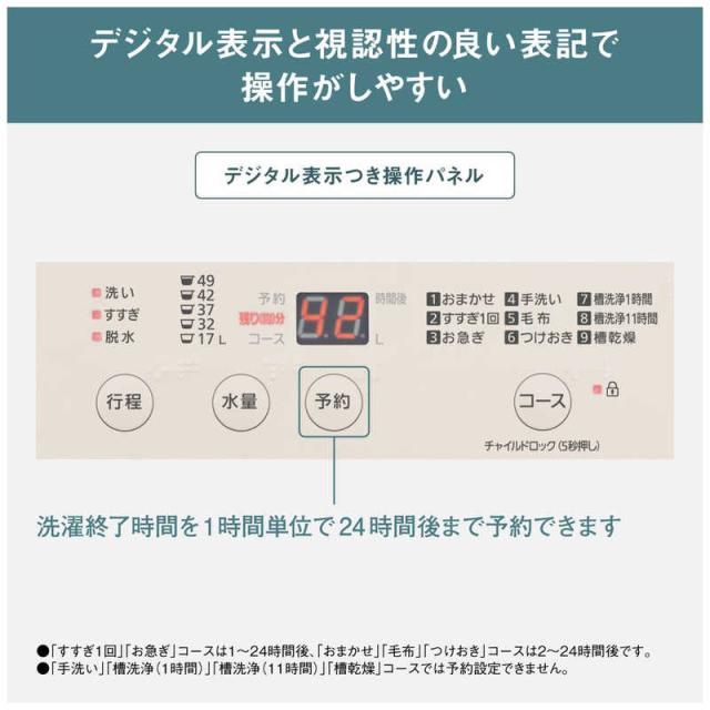 パナソニック　Panasonic　全自動洗濯機 洗濯6.0kg Fシリーズ ライトベージュ　NA-F6B5-C（標準設置無料）_6