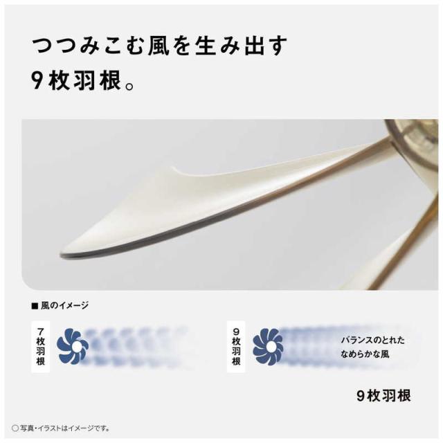 パナソニック　Panasonic　リビング扇風機 DCモーター搭載 1/fゆらぎ 風量8段階 自動首振り機能あり リモコン付き ホワイト　F-C339D-W_4