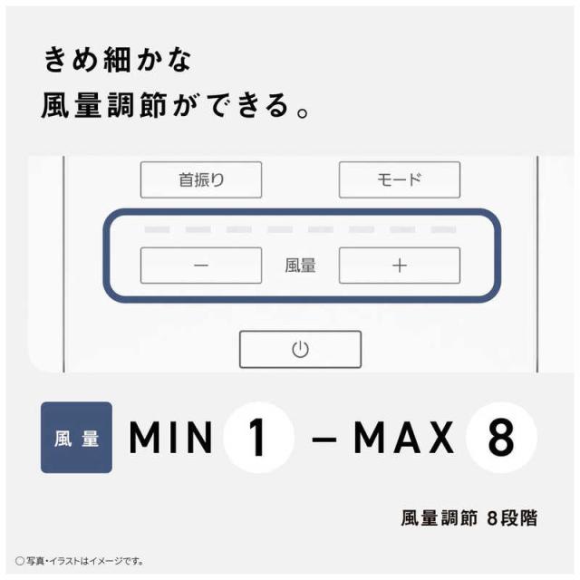 パナソニック　Panasonic　リビング扇風機 DCモーター搭載 1/fゆらぎ 風量8段階 自動首振り機能あり リモコン付き ホワイト　F-C339D-W_9