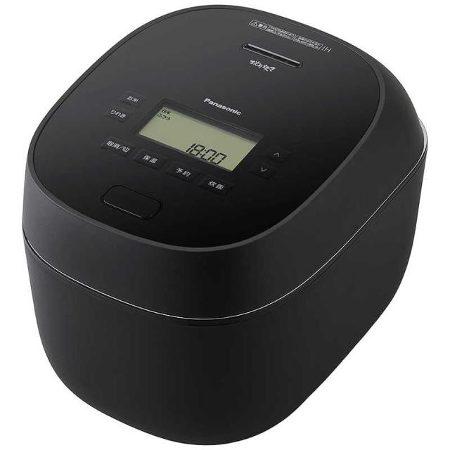 パナソニック　Panasonic　炊飯器 1升 おどり炊き 可変圧力IHジャー ダイヤモンド竈（かまど）釜 ブラック　SR-N518E-K