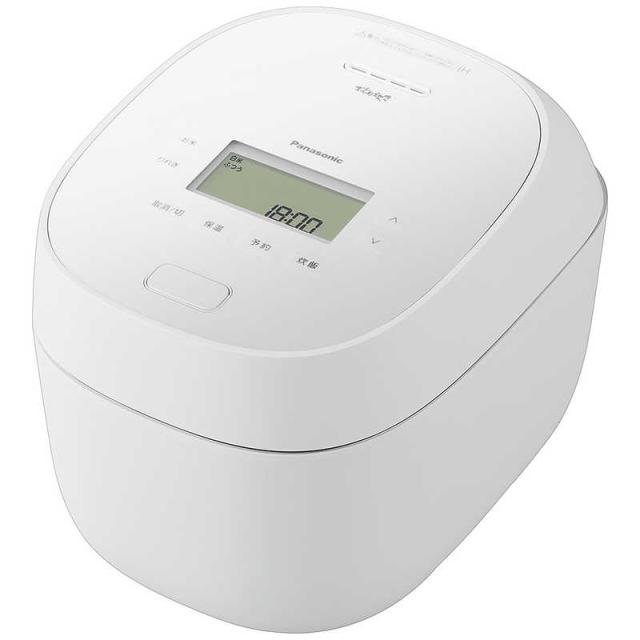 パナソニック　Panasonic　炊飯器 1升 おどり炊き 可変圧力IHジャー ダイヤモンド竈（かまど）釜 ホワイト　SR-N518E-W