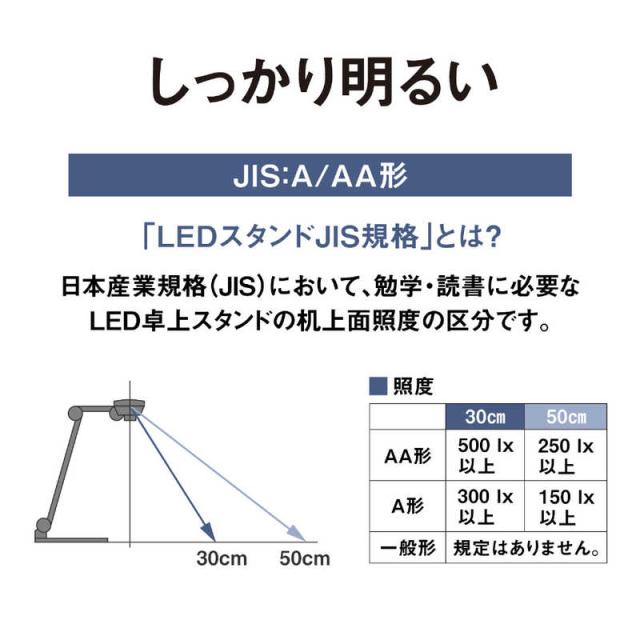 パナソニック　Panasonic　パルック LEDデスクスタンド 昼光色 文字くっきり光 ホワイト　SQ-LD330-W_6