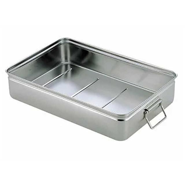 カンダ　AG 18-8番重バット 手付 小 80浅型　026065