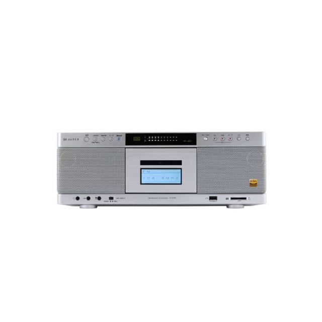 東芝 TOSHIBA CDラジカセ ［広広としたFM相応う / ハイレゾ相応う / Bluetooth相応う / CDラジカセ］ しろがね色 AX-KCR90-S