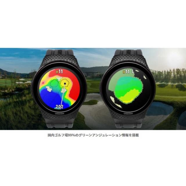 MASA GPSゴルフナビゲーション ザ・ゴルフォッチA13 ブラック G019の