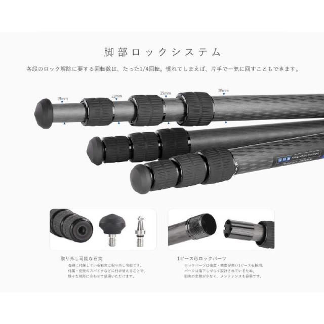 LEOFOTO LS-284CLin+LH-36 レンジャーシリーズ三脚雲台セット LS