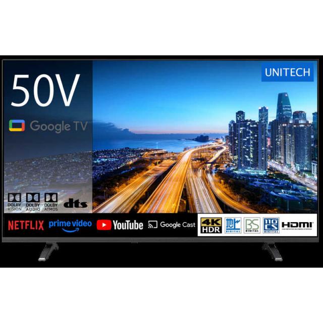 ユニテク SINOTEC スマートテレビ Android Google 搭載 [ 50V型 