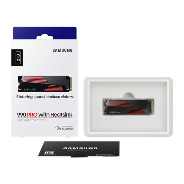 SAMSUNG　PCIe 4.0 NVMe M.2 SSD 990 PRO 2TB ヒートシンクモデル 990 PRO with Heatsink  ［2TB /M.2］「バルク品」　MZ-V9P2T0G-IT_3