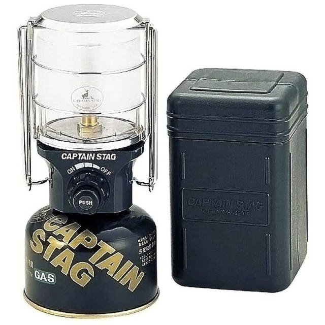 キャプテンスタッグ　フィールド ガスランタンM(圧電点火装置付)(幅105×奥行100×高さ155mm) UF-9　UF9