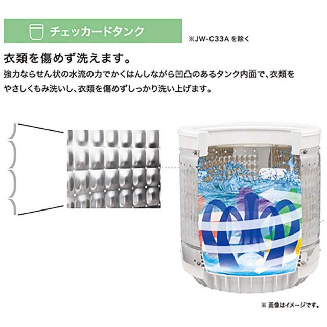 ORIGINALSELECT　全自動 洗濯機 洗濯 5.5kg　JW-XP2C55F-XK ステンレスブラック（標準設置無料）