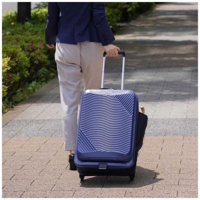 A.L.I　ハードキャリー Locobox2 フロントオープンタイプ マットアッシュネイビー [TSAロック搭載 /38L]　LC582518 A.L.I ハードキャリー Locobox2 フロントオープンタイプ マット