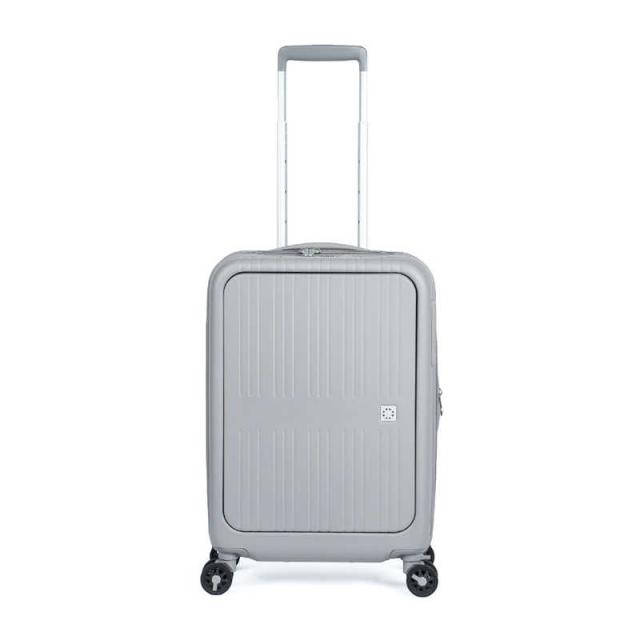 A.L.I　スーツケース ジッパータイプ 宿泊目安：1〜3日間 037L 拡張機能搭載 ワンタッチフロントオープン キャスターストッパー ウォームグレー　PIF-8811-18W_1