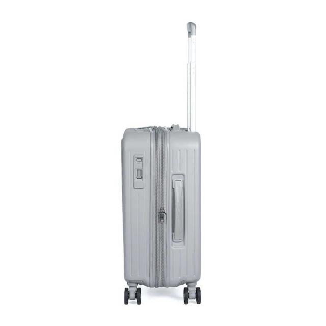 A.L.I　スーツケース ジッパータイプ 宿泊目安：1〜3日間 037L 拡張機能搭載 ワンタッチフロントオープン キャスターストッパー ウォームグレー　PIF-8811-18W_2