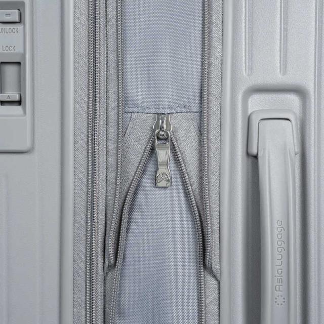 A.L.I　スーツケース ジッパータイプ 宿泊目安：1〜3日間 037L 拡張機能搭載 ワンタッチフロントオープン キャスターストッパー ウォームグレー　PIF-8811-18W_10