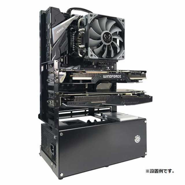 長尾製作所 PCケース オープンフレーム ver.ATX ブラック N 長尾製作所 PCケース オープンフレーム ver.ATX ブラック N