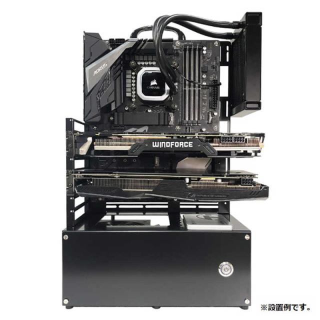 長尾製作所 PCケース オープンフレーム ver.ATX ブラック N-FRAME-ATX