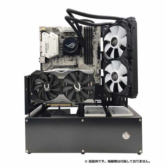 長尾製作所 PCケース オープンフレーム ver.E-ATX ブラック N-FRAME-EATX ディスクケース・収納