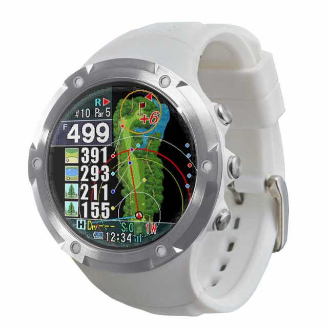 ショットナビ 腕時計型GPSゴルフナビ Shot Navi Evolve PRO(ホワイト ...
