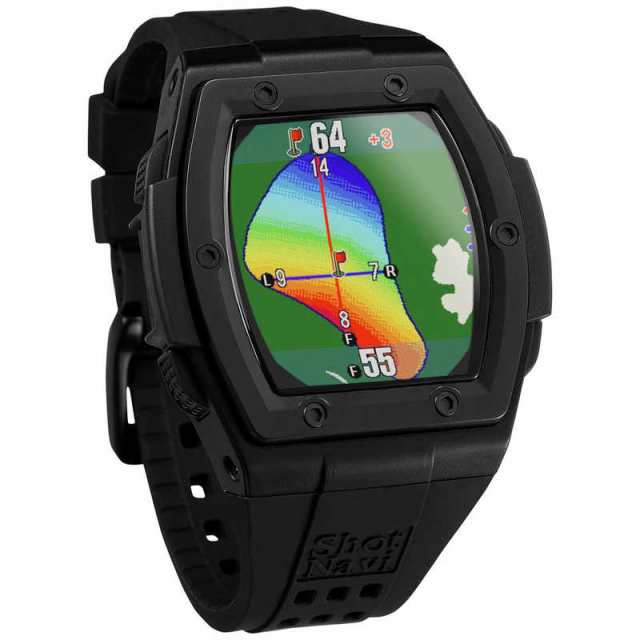 ショットナビ　腕時計型GPSゴルフナビ CREST2 クレスト2 ブラック　Crest2Blackの通販は