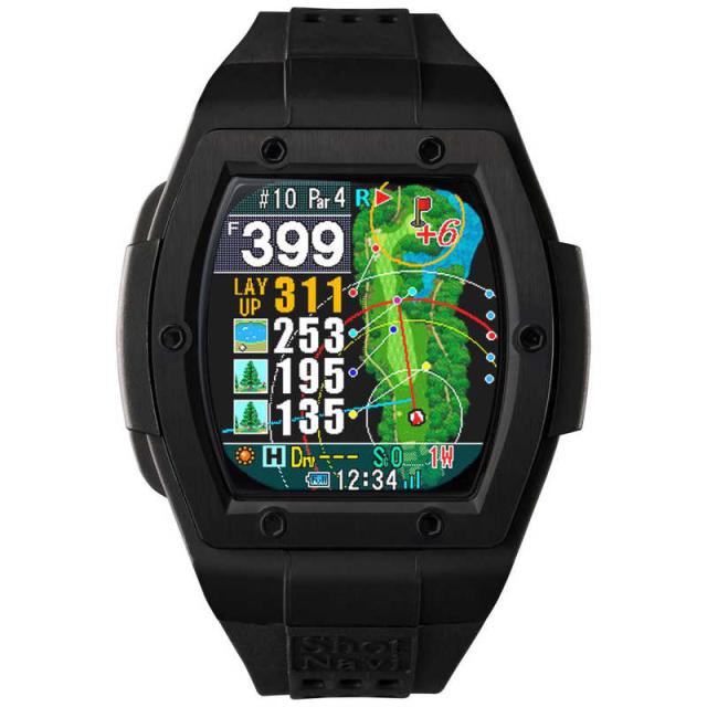 ショットナビ　腕時計型GPSゴルフナビ Shot Navi Crest 2 Touch Black　Crest2touchBlack