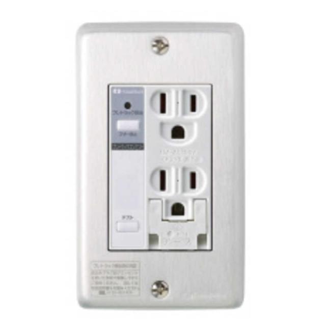 河村電器産業　プレトラックコンセント(アルミプレート・簡易耐火枠付)　PTCA-A15WEの通販は 5,567円