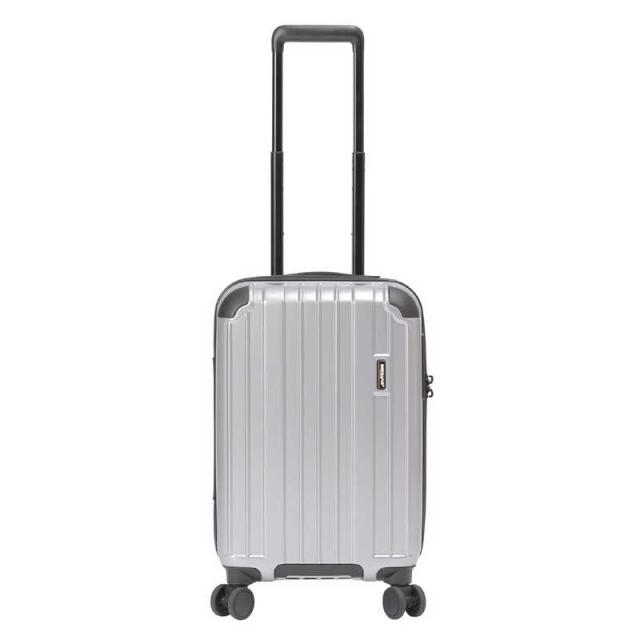 BERMAS　ストッパー付 ハードスーツケース Sサイズ 機内持ち込み  宿泊目安：〜3泊 37L トラベルセントリーID搭載 ヘリテージ2 TSAロック搭載 シルバー　60530