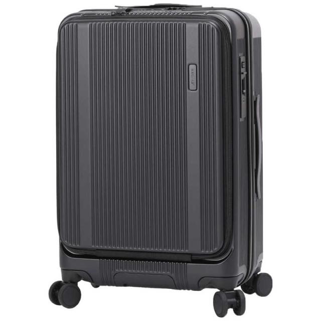 BERMAS　静音キャスター ストッパー付 フロントオープンキャリー 無料預け入れ Mサイズ Travel Smart ［TSAロック搭載］ マットブラック　60551_16
