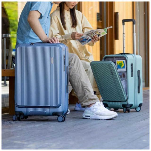 BERMAS　静音キャスター ストッパー付 フロントオープンキャリー 無料預け入れ Mサイズ Travel Smart ［TSAロック搭載］ アイボリーホワイト　60551_14