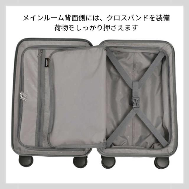 BERMAS　バーマス スーツケース INTER CITY BS フロントオープンファスナー Sサイズ 宿泊目安：2泊〜3泊 [TSAロック搭載 / 37L] マットブラック　60555_17