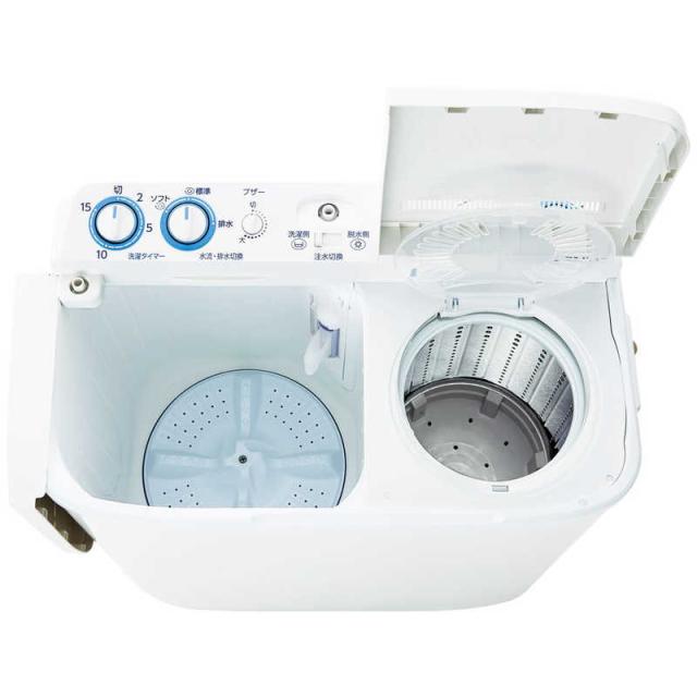 アクア AQUA 二槽式洗濯機5Kg ﾎﾜｲﾄ AQW-N501（標準設置無料）の通販は 