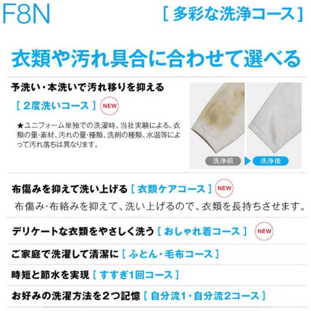 アクア　AQUA　ドラム式 洗濯機 洗濯 8kg 左開き 　AQW-F8N-W（標準設置無料）_10