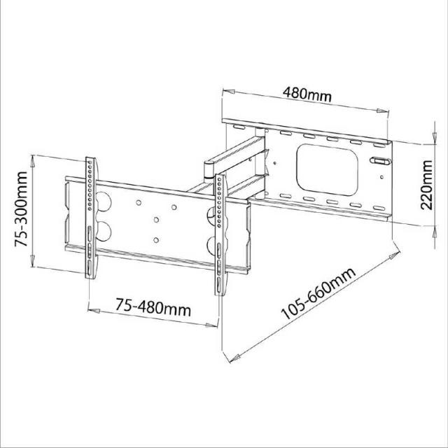 スタープラチナ TVSFRGP136SB ブラック TVセッターフリースタイルGP136 Sサイズ テレビ壁掛け金具 (26〜46型対応) メーカー直送 スタープラチナ TVSFRGP136SB ブラック TVセッターフリースタイルGP136