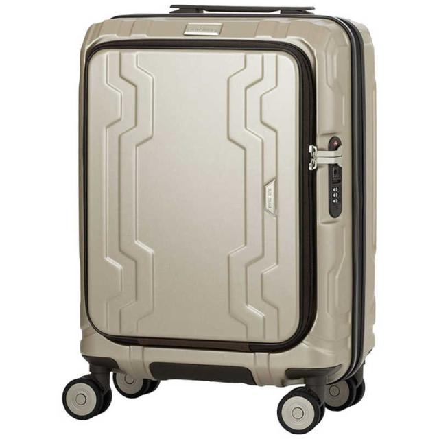 レジェンドウォーカー　BLUE WHALE フロントオープン 容量拡張7cm ボトムハンドル＆ドリンクホルダー装備 LEGEND WALKER ［TSAロック搭載］ シャンパンゴールド　5525-69CGD