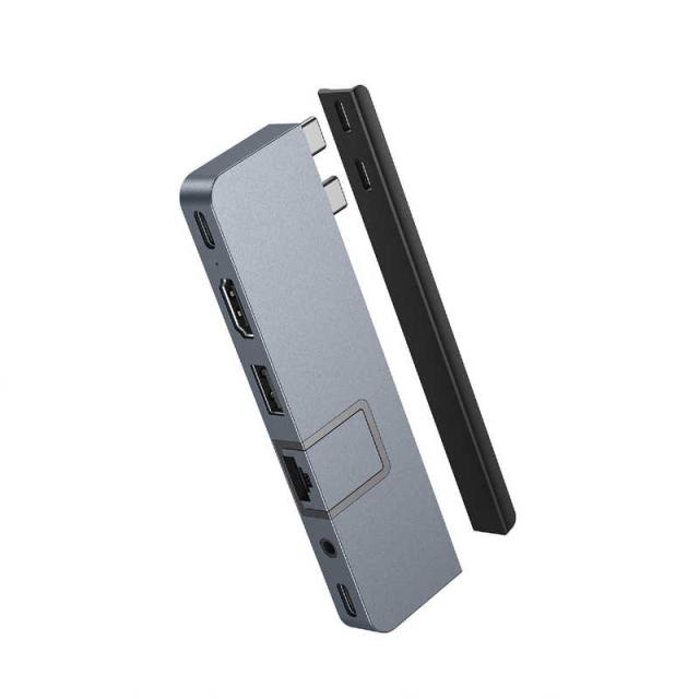 ROA　HyperDrive 7 in 2 USB-C Hub for MacBook Pro 2016-2021 スペースグレイ　HP-HD575-G_4