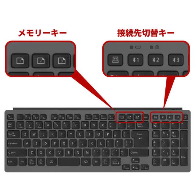 富士通 FUJITSU FMV Comfort Keyboard KB800 ［ワイヤレス / Bluetooth