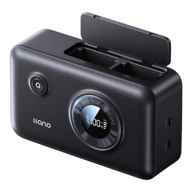 LLANO　CS3 2in1 カメラバッテリー充電器 LP-E6用　CS3E6