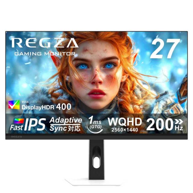 TVS REGZA　ゲーミングモニター ［27型 / WQHD(2560×1440) / ワイド / 200Hz］　RM-27G5SR