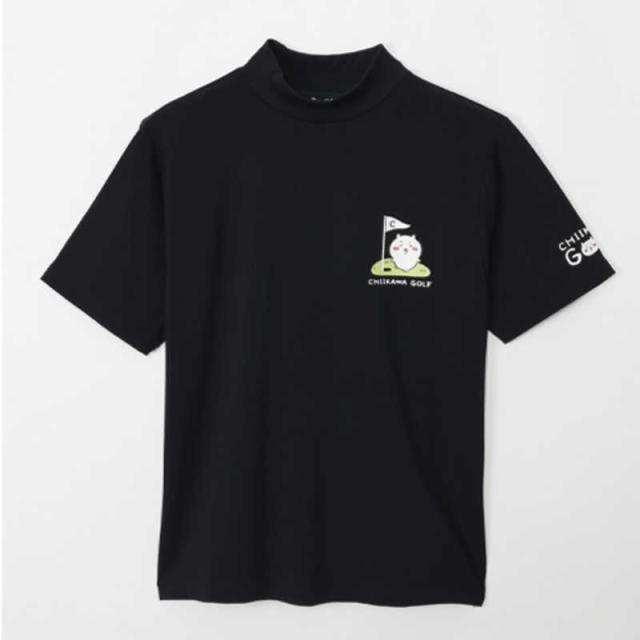 ちいかわGOLF　ちいかわゴルフ モックネックTシャツ ちいかわグリーン [ユニセックス /Mサイズ] ブラック 【返品交換不可】　2409-CKG038BK03の通販は