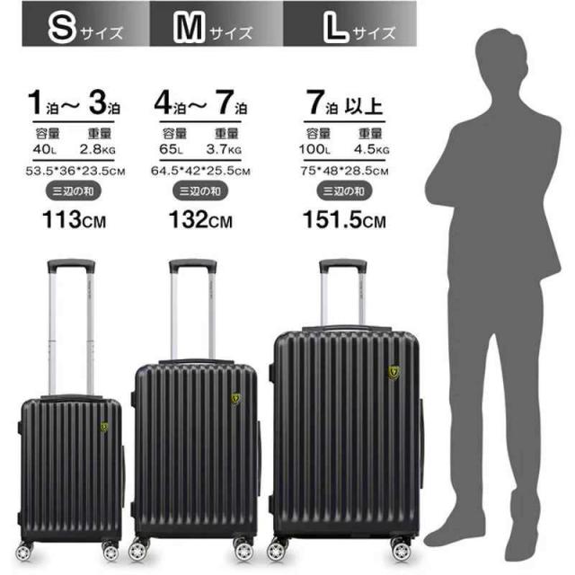 NEWTRIP　超軽量スーツケース ストッパー搭載 0701 Plus Sサイズ 宿泊目安：1泊〜3泊 [TSAロック搭載 / 40L] ブラック　NT-GB0701P_8