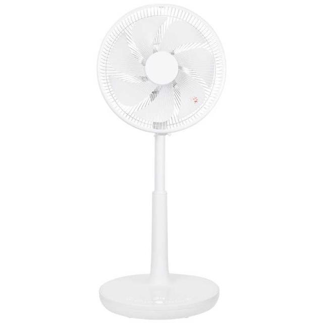 シィーネット　扇風機 DCモーター搭載 (省エネタイプ) 自動首振り機能あり 30cm 7枚 温度センサー搭載 リモコン付き ホワイト　CFDF310WH