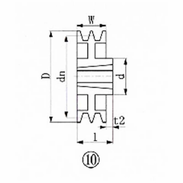 エバオン ブッシングプーリー SPA 280mm 溝数2 SPA2802の通販は格安販売